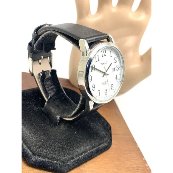 Timex Men's Watch TW2V40000 Quartz White Dial Day Date Leather Band 38mm - Picture 14 of 14